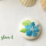 ハイビスカス🌺刺繍ブローチ