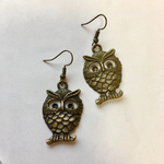 縁起物！大きなフクロウピアス
