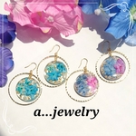 紫陽花 サークル ピアス☆   №437