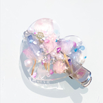 夢色の花びら♡クリアヘアクリップ ゴールド／シルバー