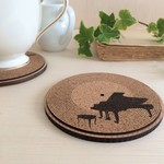 レコードコースター～ピアノ～  名入れ可
