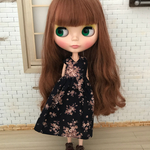 【送料無料】リカちゃん、ブライス 花柄ワンピース