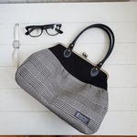 【nacorara様専用】グレンチェック　がま口バッグ♪