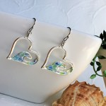 ★HEART WAVE BL×GR　SILVERピアスorイヤリング