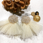 大ぶり♡パールフリルピアス