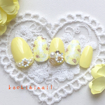 再販 夏デザイン ミニひまわりネイルチップ