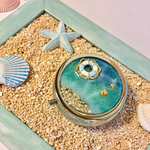〜pure  blue あの海の思い出 ver.2 〜ピルケース  サプカリングケース アクセサリーケース 海