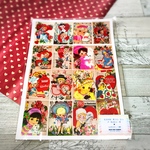 retro girl Collage❤ノーカットシール