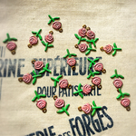 【2個ずつ販売】vintage  west germany brass flower 15×9㎜ petit rose