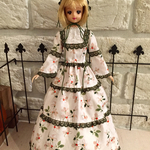 夏のお茶会ドレスセット  若草