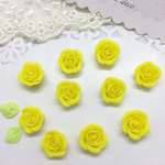 黄色 手作り 材料  薔薇 パーツ 樹脂 粘土   ソイワックス 3
