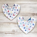 【SALE】ポップマリン×デニム無地の三角スタイ☆再販12