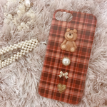 くまちゃん🐻チェック柄iPhoneケース📱iPhone6 / iPhone7/8 / iPhoneX対応