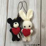 （受注）ペアうさぎとくま❤︎ℋᎯᎮᎮᎽ編（ペアくま❤︎ペアうさぎ❤︎）