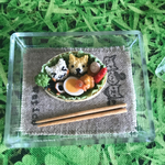 ワンニャン仲良し弁当 ミニチュア 送料120円 1/6ミニチュア ブライス ドールハウス  リカちゃん わっぱ弁当 ドール シルバニア