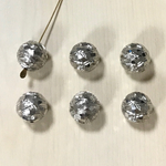 VINTAGE SILVER ROUND DESIGN BEADS