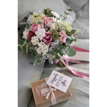 bouquet 'Garden' ブラッシュピンクローズとユーカリのワイルドブーケ