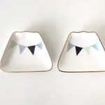 ［サンプル品］星空のガーランド 小さな富士山プレート　2枚セット