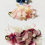 🌸浴衣にも合うお花のバレッタ パープル