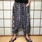 サルエルパンツ　de　浴衣　炎暑