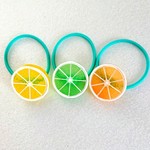 キッズヘアゴム 3色セット レモン オレンジ ライム