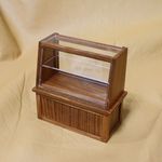 ミニチュア家具(1/12) ショーケースD（チーク）