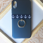iPhone X  マリンのスマホケース リングスタンド 付き