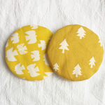 ＊  送料無料  鳥×森 北欧 コースター   2枚set  ＊