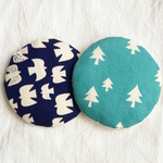 ＊  送料無料  鳥×森 北欧 コースター  2枚set  ＊