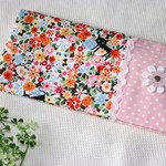 チケットホルダー☆花畑のネコ