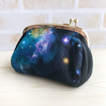 がまぐちポーチ  宇宙