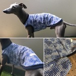 ストライプタンク（モンステラ）☆イタグレ用