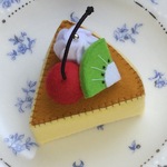 🥝チーズケーキ『フルーツケーキシリーズ』フェルト ままごと