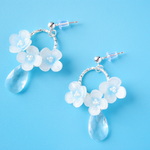 ✿ 白花と雫 イヤリング ／ ピアス ✿  
