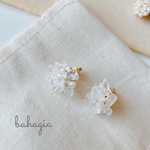 水晶のピアス