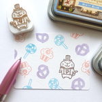 パティシエニャン太はんこセット