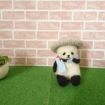 羊毛フェルト  手拭いパンダさん🐼