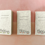 だいたい名刺サイズの中綴じメモ帳