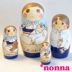 ❤︎ココママ様専用❤︎4個組マトリョーシカ「なかよし」