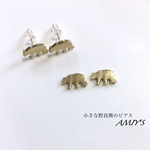 ☆感謝価格☆ワンコイン小さな野生熊のピアス/イヤリング