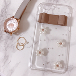 リボン🎀パール iPhoneケース📱iPhone6 / iPhone7/8 /iPhoneX 対応