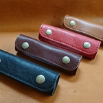 a-c-y-u様専用持ち手カバー(本革) 11.5㎝×11.5㎝ チョコ2枚