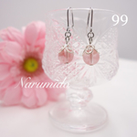 送料無料♯ 99☆チェリークォーツ☆ピアス （金属ピアス） ハンドメイド 