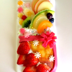 iPhone６ケース スイーツ（苺のクレープ）