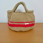 コロンとかわいい麻バッグ