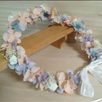 花かんむり☆肌色 パープル