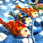 お魚ブローチ