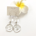 clear twist × wave ring pierce ／ earring