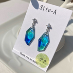 海色のカケラ&ジルコニア スイングピアス