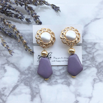 NEW！Flowerボタンのレトロピアス/イヤリング